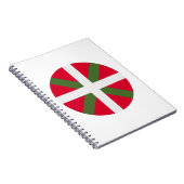 Vlag Baskenland Notitieboek (Rechterzijde)