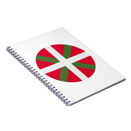 Vlag Baskenland Notitieboek (Rechterzijde)
