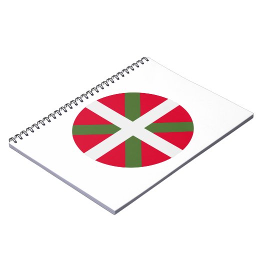 Vlag Baskenland Notitieboek (Linkerzijde)