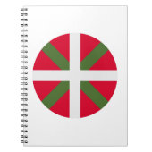 Vlag Baskenland Notitieboek (Voorkant)