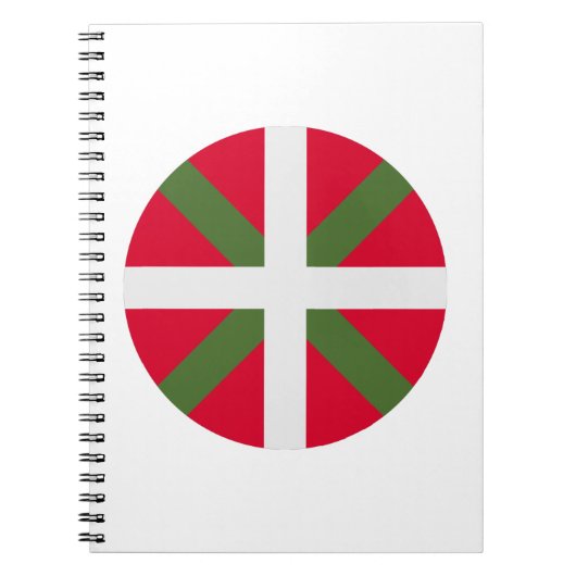 Vlag Baskenland Notitieboek (Voorkant)