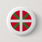 Vlag Baskenland Ronde Button 5,7 Cm (Voorkant)