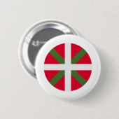 Vlag Baskenland Ronde Button 5,7 Cm (Voorkant /achterkant)
