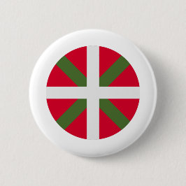 Vlag Baskenland Ronde Button 5,7 Cm