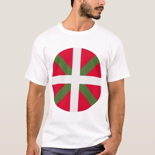 Vlag Baskenland T-shirt (Voorkant)