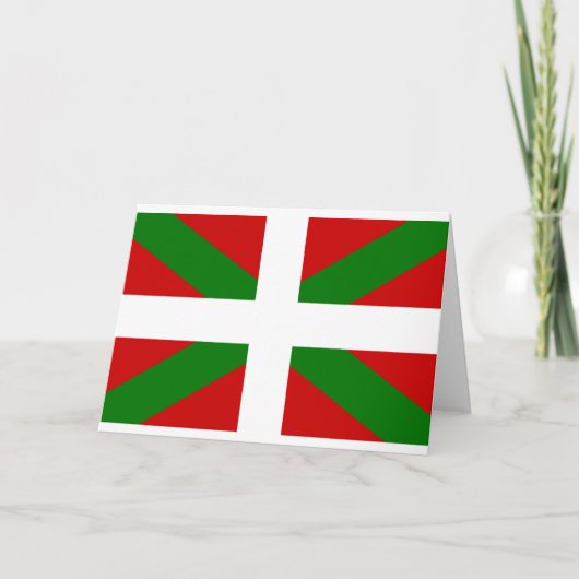 Vlag Baskisch land euskadi Kaart (Voorkant)