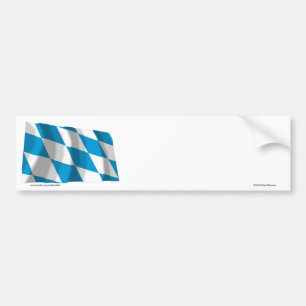 vlag Bayern/Beieren (Lozengy versie) Bumpersticker