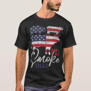 Vlag BBQ ID VS roken Funny Grillmaster Gift T-shirt