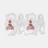 Vlag Beer Californië in Painterly Decor Bedankdoosjes (Uitgevouwen)