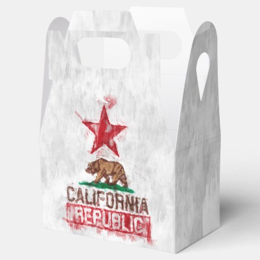 Vlag Beer Californië in Painterly Decor Bedankdoosjes (Geopend)