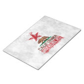 Vlag Beer Californië in Painterly Decor Notitieblok (Schuin)