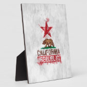 Vlag Beer Californië in Painterly Style Fotoplaat (Zijkant)