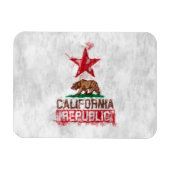 Vlag Beer Californië in Painterly Style Magneet (Horizontaal)
