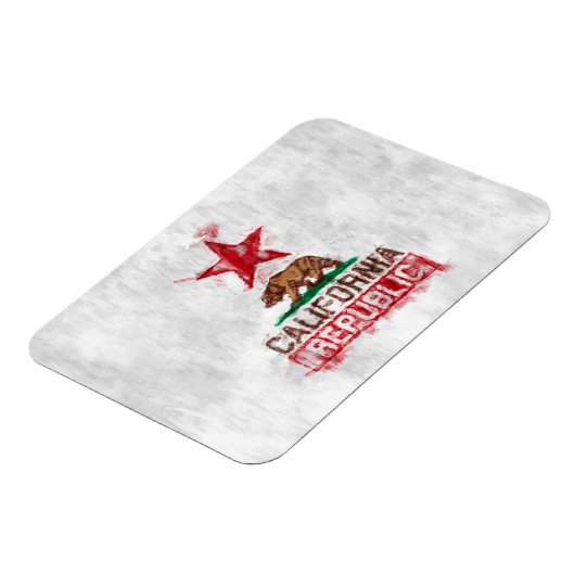 Vlag Beer Californië in Painterly Style Magneet (Linkerzijde)