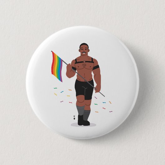 VLAG-BEER-ERS 3 RONDE BUTTON 5,7 CM (Voorkant)