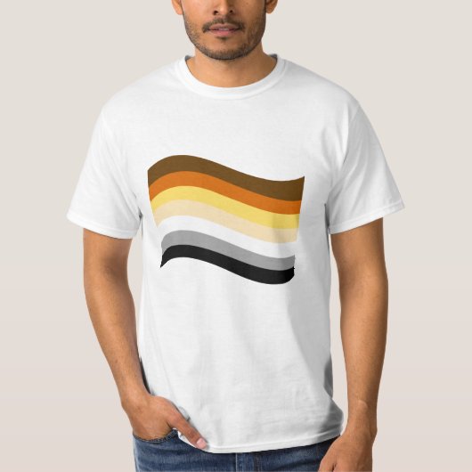 Vlag beer Pride Wavy T-shirt (Voorkant)