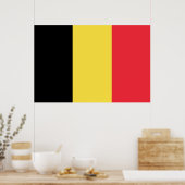 Vlag België Tricolore Poster (Keuken)