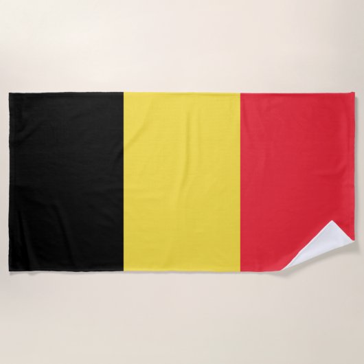 Vlag België Tricolore Strandlaken (Voorkant)