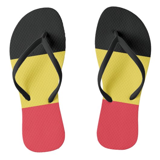 Vlag België Tricolore Teenslippers (Voetbed)