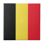 Vlag België Tricolore Tegeltje<br><div class="desc">Vlag van België met drie kleuren: "Eendracht maakt macht" in het Nederlands en "Einigkeit macht stark" in het Duits.</div>