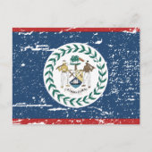  vlag Belize Briefkaart (Voorkant)