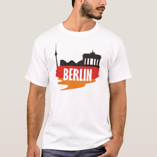 Vlag Berlijn T-shirt (Voorkant)