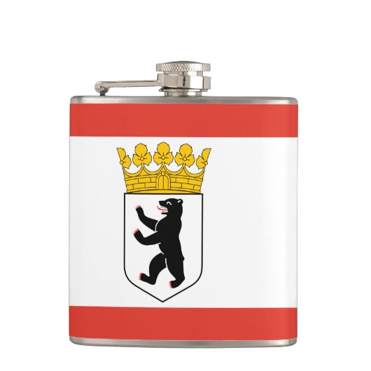 Vlag Berlijnse kolf Heupfles (Voorkant)