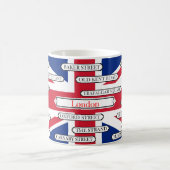 Vlag & beroemde straatnamen van Londen Koffiemok (Center)