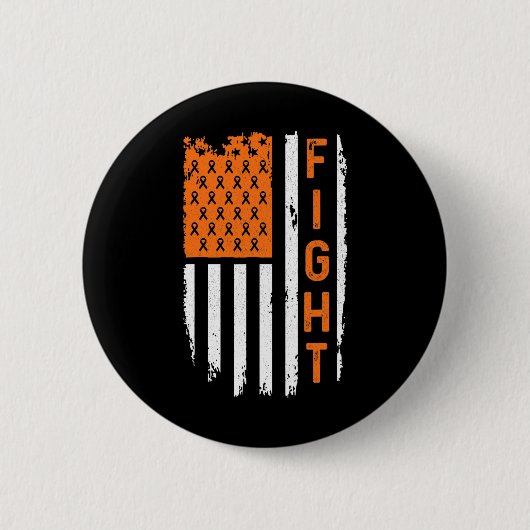 Vlag Bestrijding Leukemie Kanker Bewustzijn Ronde Button 5,7 Cm (Voorkant)