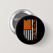 Vlag Bestrijding Leukemie Kanker Bewustzijn Ronde Button 5,7 Cm (Voorkant /achterkant)