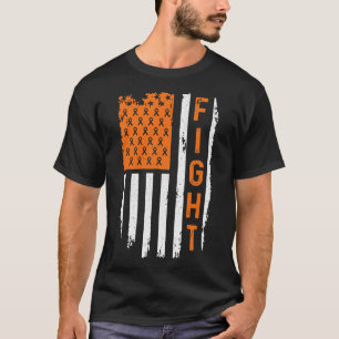 Vlag Bestrijding Leukemie Kanker Bewustzijn T-shirt