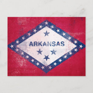 Vlag bij Distress Arkansas Briefkaart