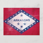 Vlag bij Distress Arkansas Briefkaart (Voorkant)