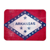 Vlag bij Distress Arkansas Magneet (Horizontaal)