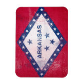 Vlag bij Distress Arkansas Magneet (Verticaal)