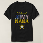Vlag bij het leger Nana militaire Pride VS T-shirt (Design voorkant)