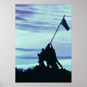 Vlag bij Iwo Jima-poster Poster (Voorkant)