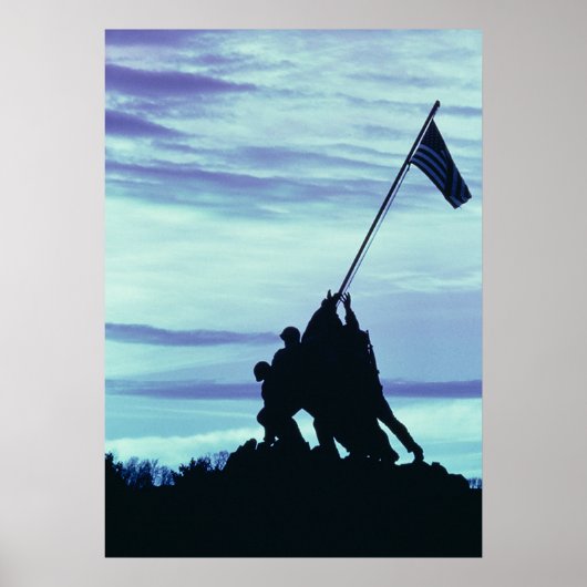 Vlag bij Iwo Jima-poster Poster (Voorkant)