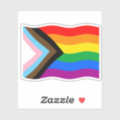 Vlag bij Voortgangsbeweging Sticker (Vel)