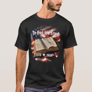 Vlag Bijbel Amerika 250e Verjaardag T-Shirt
