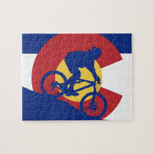 Vlag Biking Colorado Legpuzzel