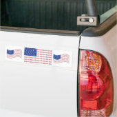 Vlag-Blauw-Schaduw Bumpersticker (Op Truck)