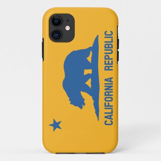 Vlag blauwe en goudCalifornië Case-Mate iPhone Case (Achterkant)
