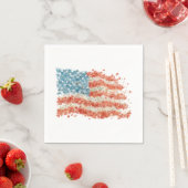 Vlag bloemen van de VS Servet (Insitu)