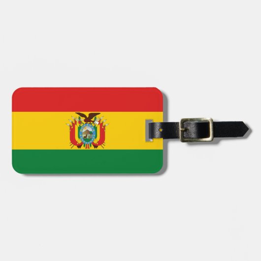 vlag bolivia bagagelabel (Voorkant horizontaal)
