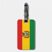 vlag bolivia bagagelabel (Achterkant verticaal)