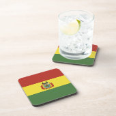 vlag bolivia bier onderzetter (Rechterzijde)
