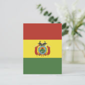 vlag bolivia briefkaart (Staand voorkant)
