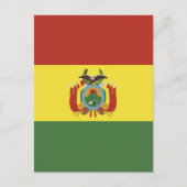 vlag bolivia briefkaart (Voorkant)