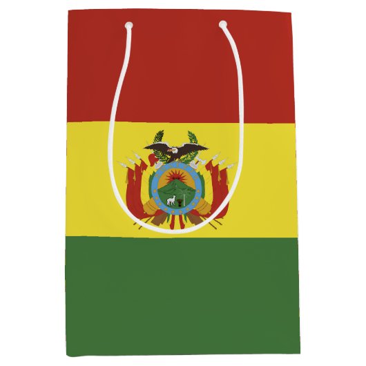 vlag bolivia medium cadeauzakje (Voorkant)
